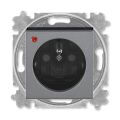 Levit®M 5599H-A02357 69 zásuvka jednonásobná, s ochranou před přepětím barva ocelová / kouřová černá ABB