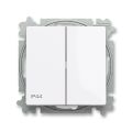 Zoni® 3559T-A52940 500 přepínač dvojitý střídavý, s krytem, řazení 6+6, IP44 barva bílá ABB