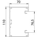 Parapetní kanál 70x110x2000 Alu EL