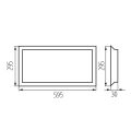 Svítidlo LED BLINGO U E125LM 30NW  vestavný panel 60x30cm barva bílá 37271 Kanlux
