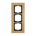Solo®carat 2CKA001754A4358 rámeček trojnásobný, pro vodorovnou i svislou montáž barva zlacená mosaz ABB