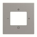 Future® linear 2CKA008200A0264 kryt zesilovače s tunerem nebo internetového rádia Busch-iNet barva ušlechtilá ocel ABB