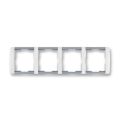Element® 3901E-A00140 04 rámeček čtyřnásobný, vodorovný barva bílá / ledová šedá ABB