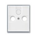 Element® 5011E-A00300 04 kryt zásuvky televizní, rozhlasové (a satelitní) barva bílá / ledová šedá ABB