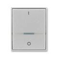 Time® 3558E-A00655 08 kryt spínače jednoduchý, s průzorem a potiskem (pro spín. řaz. 2S, 2) barva titanová ABB