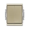 Element® 3558E-A52940 33 přepínač dvojitý střídavý, řazení 6+6, IP44 barva šampaňská ABB