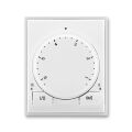 Element® 3292E-A10101 01 termostat univerzální s otočným nastavením teploty (ovl. jednotka) barva bílá / ledová bílá ABB