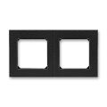 Levit®M 3901H-A05020 63 rámeček dvojnásobný, pro vodorovnou i svislou montáž barva onyx / kouřová černá ABB