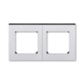 Levit®M 3901H-A05020 70 rámeček dvojnásobný, pro vodorovnou i svislou montáž barva titanová / kouřová černá ABB