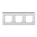 Levit®M 3901H-A05030 70 rámeček trojnásobný, pro vodorovnou i svislou montáž barva titanová / kouřová černá ABB