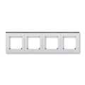 Levit®M 3901H-A05040 70 rámeček čtyřnásobný, pro vodorovnou i svislou montáž barva titanová / kouřová černá ABB