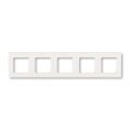 Levit®M 3901H-A05050 68 rámeček pětinásobný, pro vodorovnou i svislou montáž barva perleťová / ledová bílá ABB