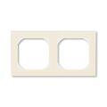 Levit® 3901H-A05520 17 rámeček   dvojnásobný s otvorem 55x55 barva  slonová kost / bílá  *ABB