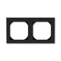 Levit®M 3901H-A05520 63 rámeček dvojnásobný s otvorem 55x55 barva onyx / kouřová černá ABB