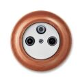 Decento® 5011K-C00403 52 zásuvka televizní, rozhlasová a satelitní, koncová barva bílá (porcelán) / třešeň ABB