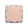 Zoni® 6619T-A06995 242 zásuvka jednonásobná, s clonkami, s víčkem, IP44 barva pudrová ABB
