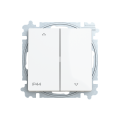 Zoni® 3559T-A88940 500 ovládač žaluziový, s krytem, řazení 1/0+1/0, IP44 barva bílá ABB