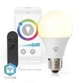 Žárovka SmartLife Wi-Fi E27 9W svítivost 806 lumen barevné nastavení RGB + bílá *WIFILRC10E27 Nedis
