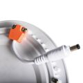 Svítidlo LED ROUNDA V2LED18W-WW-W stropní vestavné barva bílá 28935 Kanlux
