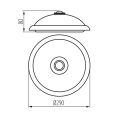 Svítidlo LED FOGLER LED 14W-NW stropní s čidlem barva bílá 18121 Kanlux
