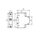 Zvonek KDOB-230V modulový na lištu TH35 barva bílá 23261 Kanlux