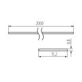 SHADE C/D/E/I-W 2M   Difuzor (10 ks po 2m v balení) *26575 Kanlux
