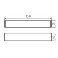 Svítidlo LED ALIN 4LED 1X150-SR-NT lineární pro T8 trubice barva stříbrná 27427 Kanlux