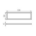 Rámeček pro LED panel ADTR 12030 W barva bílá 27611 Kanlux