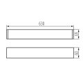 Svítidlo LED AL 4LED 60-MPR-B-NT lineární pro T8 LED trubice barva černá 28441 Kanlux