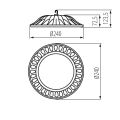 Svítidlo LED HIBO N 50W-NW stropní barva černá 31111 Kanlux
