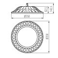 Svítidlo LED HIBO N 150W-NW stropní barva černá 31113 Kanlux