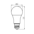 Žárovka 13,6W E27 svítivost 1521 lumen teplá bílá 2700 Kelvin stmívatelná IQ-LEDDIM A60 13,6W-WW *33726 Kanlux