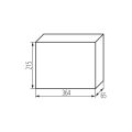 Rozvaděč DB118F 1X18P/FMD-P plastový barva bílá 36418 Kanlux