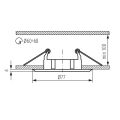 Svítidlo LED VIDI CTC-5514-C podhledové stropní bodové barva chrom 02791 Kanlux