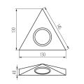 Svítidlo LED ZEPO LFD-T02-C/M bodové pod nábytek barva matný chrom 4381 Kanlux
