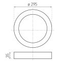 Svítidlo LED FENIX-R White 24W CCT 2100/3220lm přisazené typu downlight barva bílá GXDW428 Greenlux