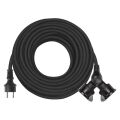 Prodlužovací kabel gumový – 2 zásuvky, 25m, 3× 1,5mm2, IP44 *P0604