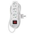 Prodlužovací kabel s vypínačem 3 zásuvky 5m, bílý *P1315