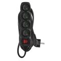 PRODLUŽKA 4Z 5M S VYP. 1,5MM ČERNÁ *PC1415R emos