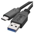 USB kabel 3.0 A/M - USB 3.1 C/M 1m černý, Quick charge