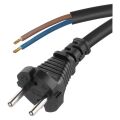 Flexošňůra gumová 2x1mm 5m černá S03050
