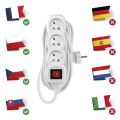 Prodlužovací kabel s vypínačem 3 zásuvky 5m, bílý *P1315