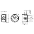 Krabice AcquaBOX 3027 IP65 kulatá, průměr 84x50mm *3027