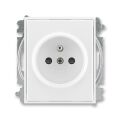 Element® 5519E-A02357 03zásuvka jednonásobná, chráněná, s clonkami, s bezšroub. sv. barva bílá / bílá ABB