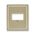 Time® 5014E-A00040 33 kryt zásuvky komunikační přímé (pro HDMI, USB, VGA, USB nabíječku) barva šampaňská ABB