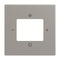 Future® linear 2CKA008200A0264 kryt zesilovače s tunerem nebo internetového rádia Busch-iNet barva ušlechtilá ocel ABB
