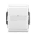 Element® 3558E-A80920 03 ovládač zapínací, s prosvětl. popis. polem, řazení 1/0, 1/0So, IP44 barva bílá / bílá ABB