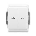 Element® 3558E-A88943 03 ovládač  žaluziový jednopólový, řaz. 1/0+1/0 s blok., IP 44 ABB