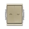 Element® 3558E-A88943 33 ovládač  žaluziový jednopólový, řaz. 1/0+1/0 s blok., IP 44 ABB