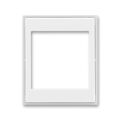 Element® 5016E-A00070 01 kryt pro přístroj osvětlení s LED nebo pro adaptér Profil 45 barva bílá / ledová bílá ABB